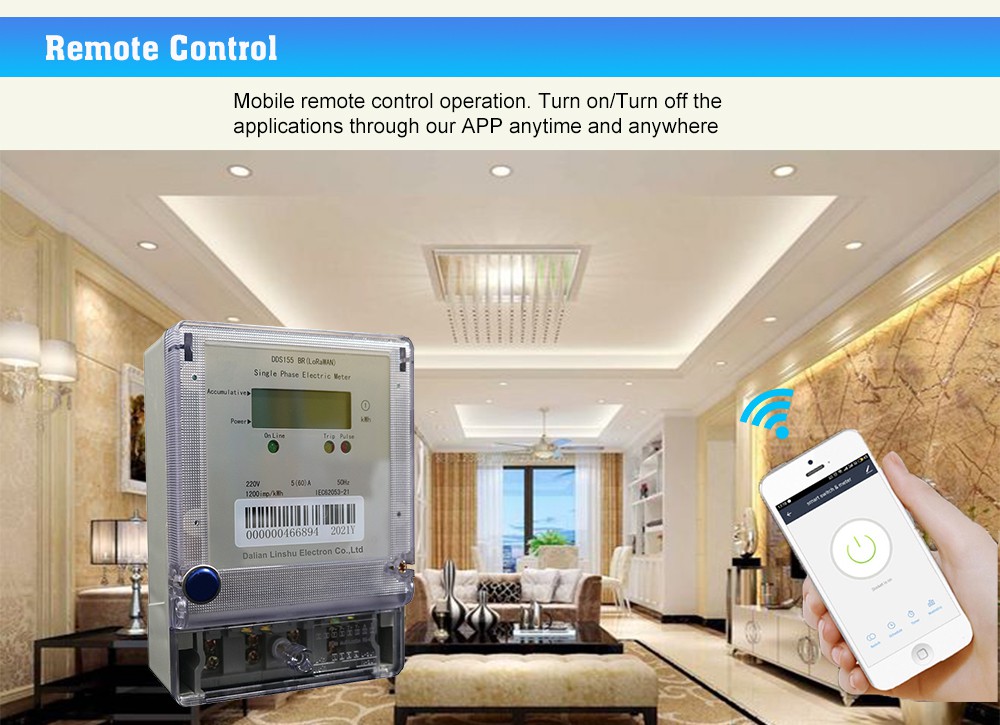 remote control of lora wan meter